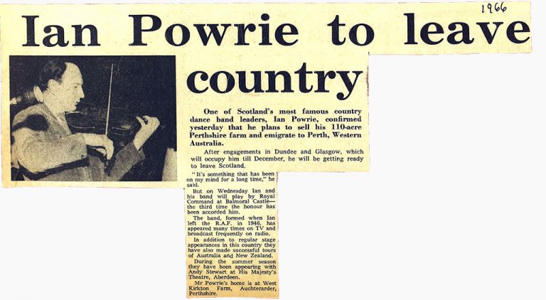 Ian Powrie to leave country